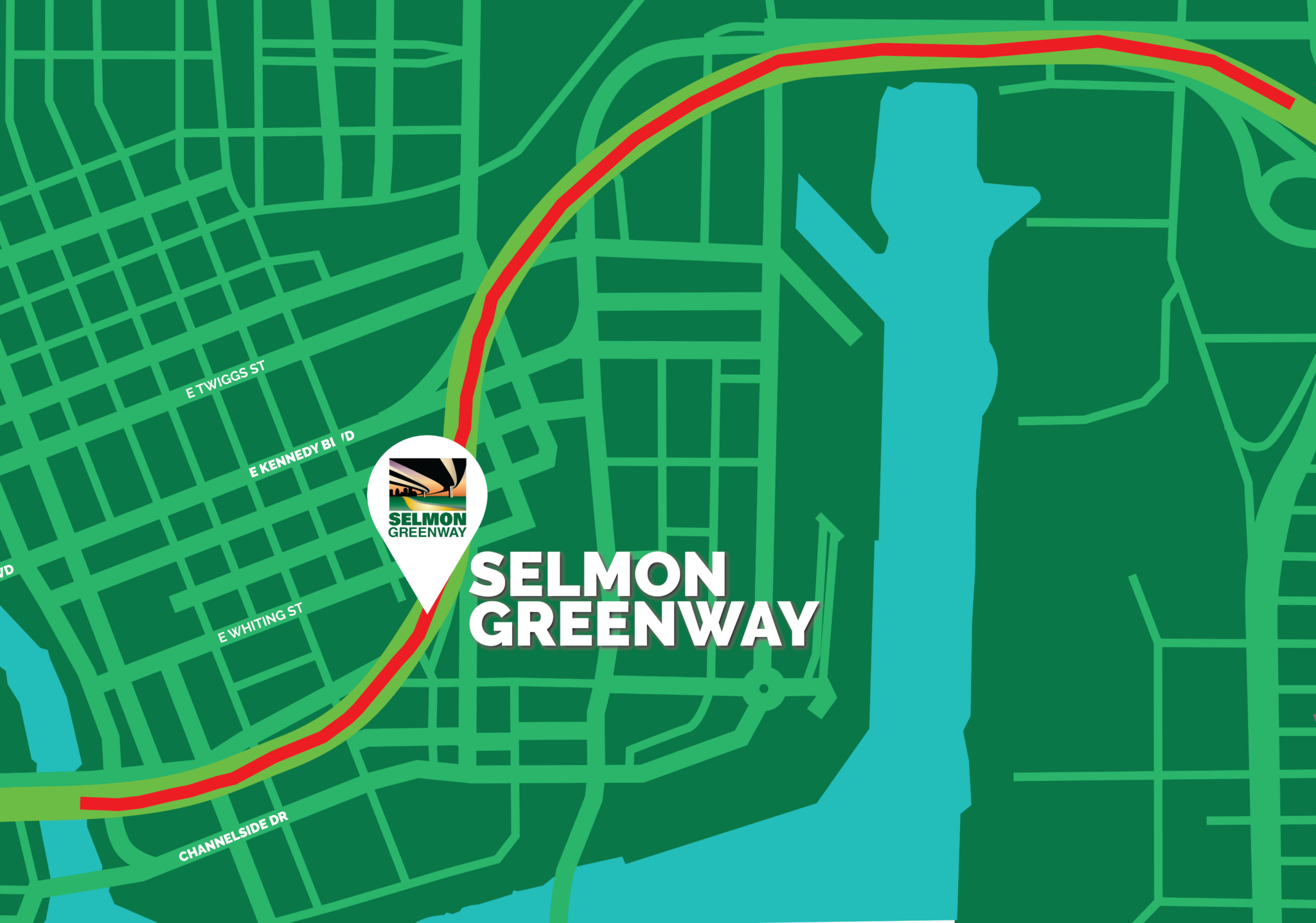 Tampa Road Maps Selmon Greenway