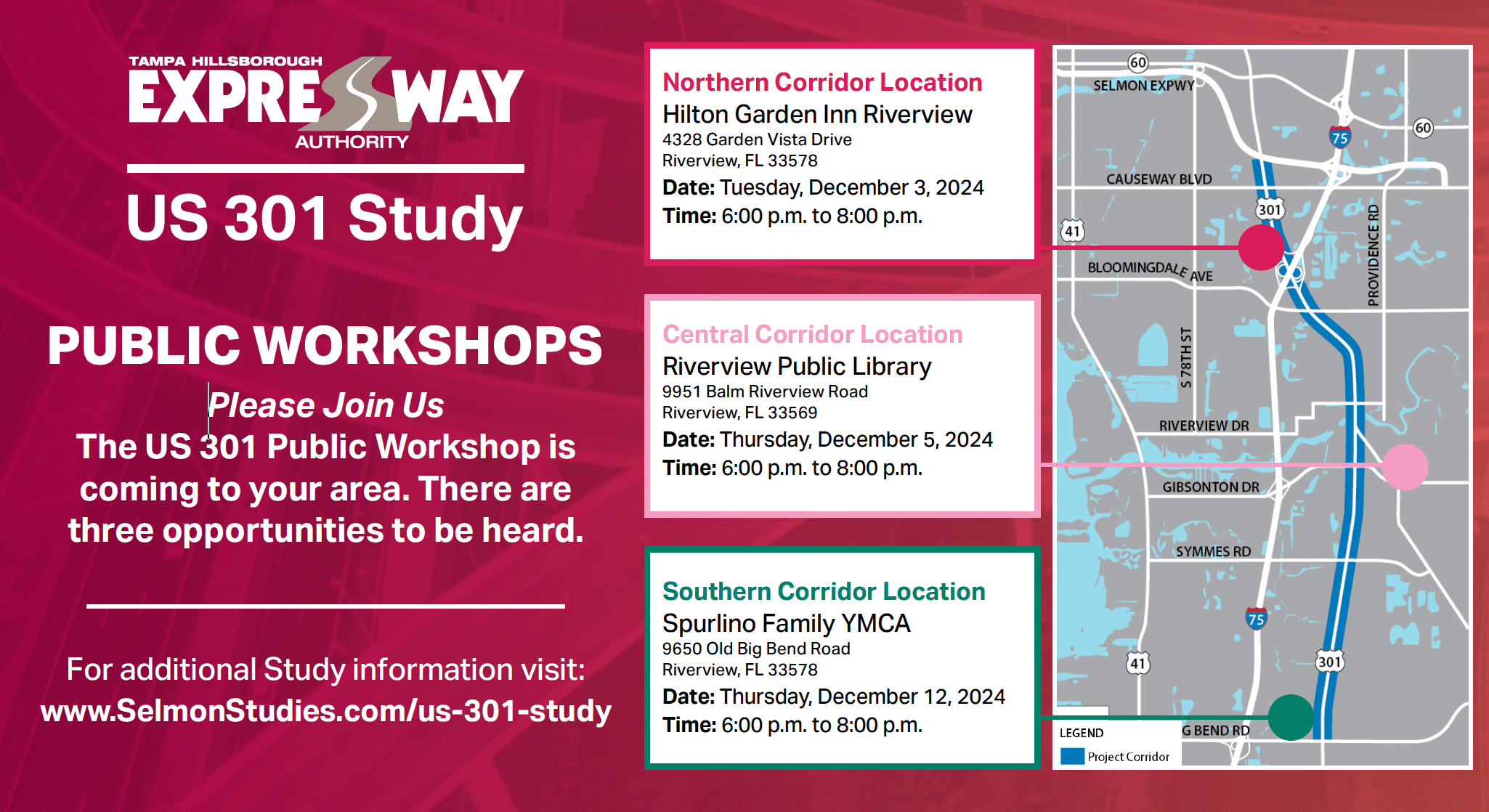 THEA Hosts US 301 Public Workshops to Encourage Community Feedback