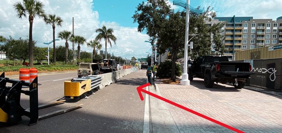 Temporary Lane Closure and Sidewalk Detour on Meridian Avenue